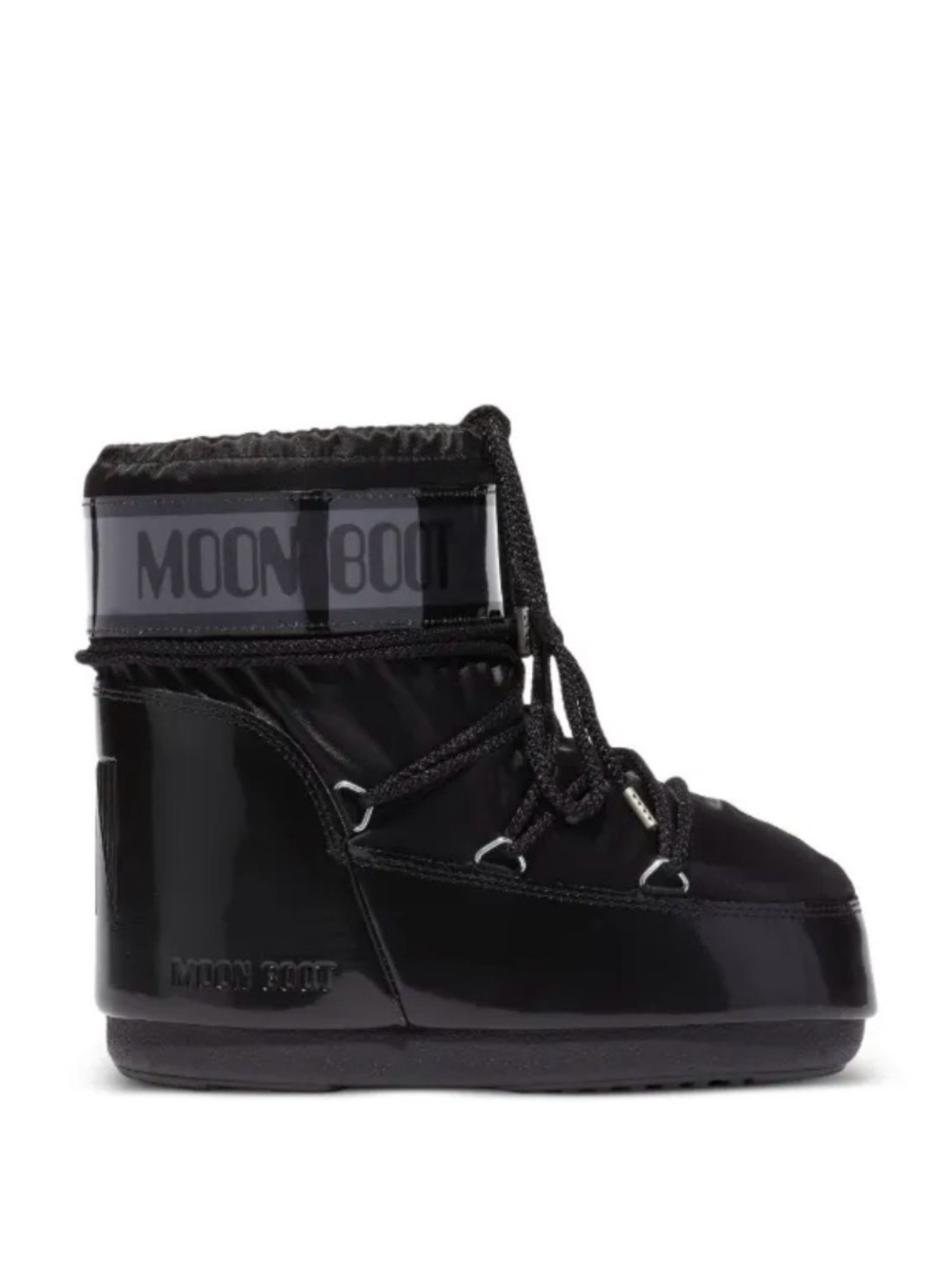 Moon Boot Patent Black Insulated Snow Boot
